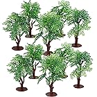 SAKIRABITO ジオラマ樹木 モデルツリー 10本セット 10㎝ プラスチック 鉄道模型 ストラクチャー 緑