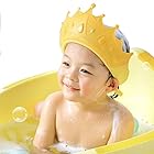 MonikaSun サイズ調整可能 シャンプーハット 子供から大人まで使える 子供用 シャワーキャップ 防水帽 シャンプーキャップ 目を保護 バスグッズ 大人用 洗髪用帽子 (イエロー)