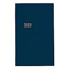 コクヨ ジブン手帳 Lite mini 手帳 2023年 B6 スリム マンスリー&ウィークリー ネイビー ニ-JLM1DB-23 2022年 12月始まり