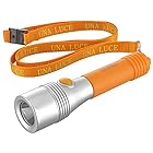 オーム電機 LEDライト(50Lm/ネックストラップ付/オレンジ) LHP-05D5-D