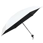 アストロ 折りたたみ傘 ホワイト×内側ブラック 50cm 手開き 晴雨兼用 UVカット 遮光 撥水加工 コンパクト 雨傘 日傘 730-50