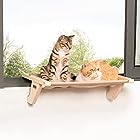 Petsfit ハンモック 猫 窓 二匹も適してる 猫窓用ベッド キャットソファー 耐荷重25kg ウインドウベッド 外れにくい マット付き 取り付けタイプ 日向ぼっこ