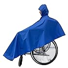 YLOVABLE 車椅子用レインコート 雨具 カバー 車イス 車いす レインコート 雨具 ポンチョ カッパ カバー 防水 撥水 ブルー