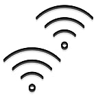 2 枚 セット wifi標識 案内表示 WIFI サイン プレート 裏面 強力 両面 テープ 付き サイン 取付簡単 2 枚 wifi 店舗 ステッカー