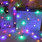 イルミネーションライト LEDスターライト 80個LED 10M 電池式 小さなボール型 点滅機能 ライトガーデンライト 飾りライト クリスマス/ハロウィン/パーティー/バレンタインデー/新年/祝日/結婚式/学園祭屋外/室外/室内/庭対応 カラー