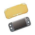 [3-style LABEL]【Nintendo Switch Lite スターティングセット ソフトカバー ガラスフィルムセット (イエロー)】 保護カバー TPU素材 クッション巣材 耐衝撃 光沢ガラスフィルム