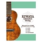 【KIWAYA】KWLGset ウクレレ用 Low-G弦セット (クリアフロロカーボン 巻き弦 テナーサイズまで対応)