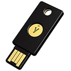 Yubico FIDOセキュリティキー NFC(黒) - FIDO2/U2F/USB-A ポート/NFC/MFA 2要素認証/高耐久性/耐衝撃性/防水防塵
