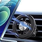 【Uandear 超強磁石】 車載ホルダー マグネット 車載スマホホルダー magsafe 車載 スマホホルダー エアコン吹き出し口 車載ホルダー 360°調整可能 スマホ 車用 ホルダー iPhone SE 14 13 12 Pro Max S