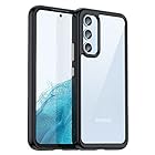 Galaxy A54 5G ケース『AFINER』新型 軽量 超薄型 TPU+PC 透明 カバー Galaxy A54 5G 専用 耐衝撃 衝撃吸収 指紋防止 擦り傷防止 レンズ保護 着脱簡単（ブラック）