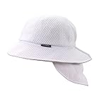 [coolbit] クールビット 水だけで 冷える帽子 UV フラップ 帽子 日よけ帽子 子ども 熱中症対策 キッズ ハット 日よけ タレ (ホワイト)