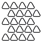 HAMILO トライアングルカラビナ 小型 三角形 アウトドア 20個セット