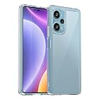 Poco F5 5G ケース『AFINER』新型 軽量 超薄型 TPU+PC 透明 カバー Xiaomi Poco F5 5G 専用 耐衝撃 衝撃吸収 指紋防止 擦り傷防止 レンズ保護 着脱簡単（透明）