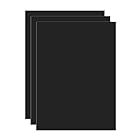 DARENYI 厚さ1.7mm黒いアクリル板 3枚セットA4サイズ 長さ297mm×幅210㎜ 耐久性 プラ板 黒 アクリルボード アクリルケース・棚板・コレクションケース製作