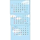トーダン 2024年 カレンダー 壁掛け 空いろ３ヶ月eco（上から順タイプ / ミシン目入り） 75 x 35cm TD-30789