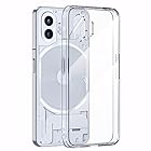 Nothing Phone 2 ケース『AFINER』新型 軽量 超薄型 TPU+PC 透明 カバー Nothing Phone 2 専用 耐衝撃 衝撃吸収 指紋防止 擦り傷防止 レンズ保護 着脱簡単（透明）