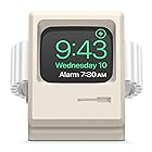 【elago】 Apple Watch Ultra 対応 シリコン スタンド ナイトスタンドモード 対応 充電スタンド ノスタルジック レトロ デザイン 充電ケーブル 収納 アクセサリー [ Apple AppleWatchUltra アップルウ