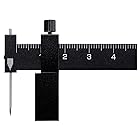 GARIKEN プラモデル工具 小型 スジボリ 平行彫り ケガキ針 定規 スライド ディティールアップ 模型 (ブラック)