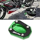 VORILES For 新 ニンジャZX-4RR ZX-4R ZX4RR ZX4R 2023 2024 + オートバイアクセサリーブラケットフットサイドブラケット拡大鏡パッド (緑,ZX4R)