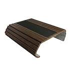 [Hope Retailer] ソファーアームテーブル 簡易机 滑り止め 竹製 防水 耐久性 幅調整 (ダークブラウン)