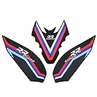 XIAMAOZPR FOR オートバイアクセサリー S1000RR プロテクターアンチスリップタンクパッドステッカーガスニーグリップトラクションサイドデカール 19 に 21