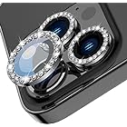 【6枚セット】AMAPC for iPhone15 pro カメラフィルム 2023 iPhone15 pro max用カメラフィルム レンズ保護カバー 薄型 強化ガラス 耐衝撃 独立型 黒縁取り 露出オーバー防止 アルミ合金 アイフォン 15プ