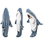 88flix サメ 寝袋 パジャマ サメブランケット カバーオール 大人用 ブランケット キャンプ アウトドア コスプレ ウェアラブル 冷房対策 部屋着 (XL)