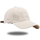 [Alumno] プレート キャップ 帽子 メンズ レディース 大きいサイズ 深め UVカット おしゃれ ナチュラル シンプル (XLサイズ, ライトベージュ)