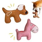 犬 おもちゃ 牛革 玩具 噛む 人気 頑丈 歯清潔 小型犬 中型犬 音が鳴る ストレス解消 (ピンク 馬)