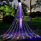 クリスマス LEDイルミ 星型 ナイアガラ LEDイルミネーション 飾り付け 8種点灯モード ライト 屋内屋外兼用 つらら 照明装飾 彩色