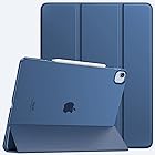 iPad Air 13インチ ケース 2024 TiMOVO 13インチiPad air（M2）ケース iPad air 13インチ カバー iPad Pro 12.9 第5/6世代 ケース 12.9インチ PUレーザー 開閉式 三つ折り スタン
