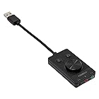 アイネックス USBオーディオ変換ケーブル 4極ヘッドセット用+3極ヘッドフォン+マイク用 AVC-11