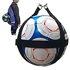 Okima サッカー ボール バッグ 4号 ホルダー 収納 ネット リュック取付 自転車取付 小学生向け (ボールホルダーAタイプ, ブラック)