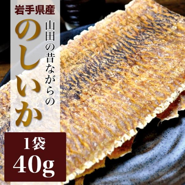 無添加　のしいか　40g　岩手県産　山田の昔ながらの　メール便 送料無料