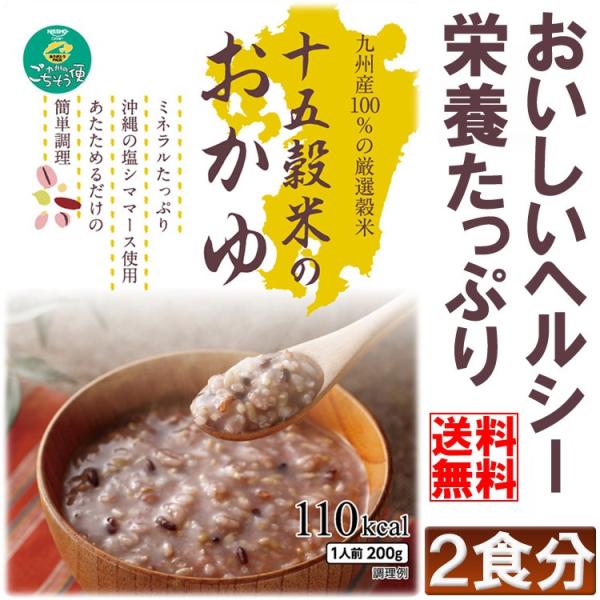 十五穀米 おかゆ 送料無料 九州産雑穀100%使用 2食セット お粥 メール便