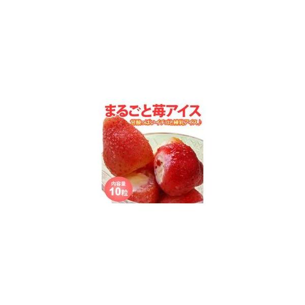 送料無料　まるごと苺アイス(10粒)