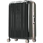 [レジェンドウォーカー] スーツケース (7泊以上 / Lサイズ / 83L / ブラック) アルミフレーム 軽量 旅行用 (フック付き/TSAロック/ダブルキャスター) キャリーケース バッグ [5122-67-BK]