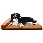 JoicyCo 犬 ベッド 犬マット 冬 暖かい ペットベッド ペットマット洗える 犬ベッド大型犬 クッション性が 足腰の弱いペットに最適 枕付き 取り外せるカバー 滑り止め（コーヒーブラウン L）