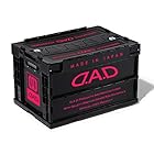 DAD ギャルソン D.A.Dコンテナボックス 50L ブラック/ピンク 折りたたみコンテナ GARSON HA573-03