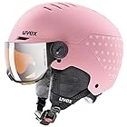 uvex(ウベックス) 子供用 スキースノーボードバイザーヘルメット マットカラー ダイヤル式サイズ調整 rocket jr visor 51-55 cm