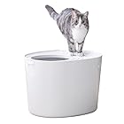 アイリスオーヤマ 猫 トイレ 上から猫トイレ 砂が飛び散りにくい レギュラー アイボリー