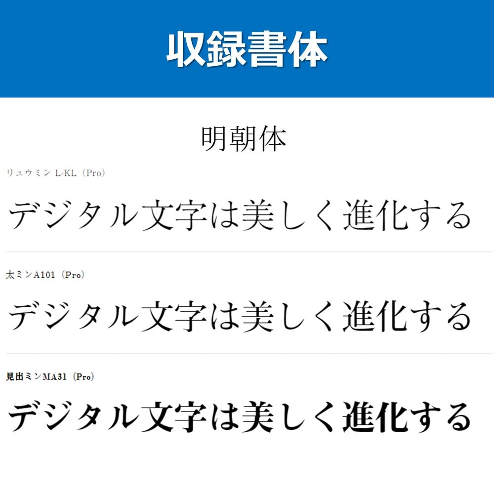 モリサワ MORISAWA Font OpenType 基本7書体パック M019476 | ヤマダウェブコム