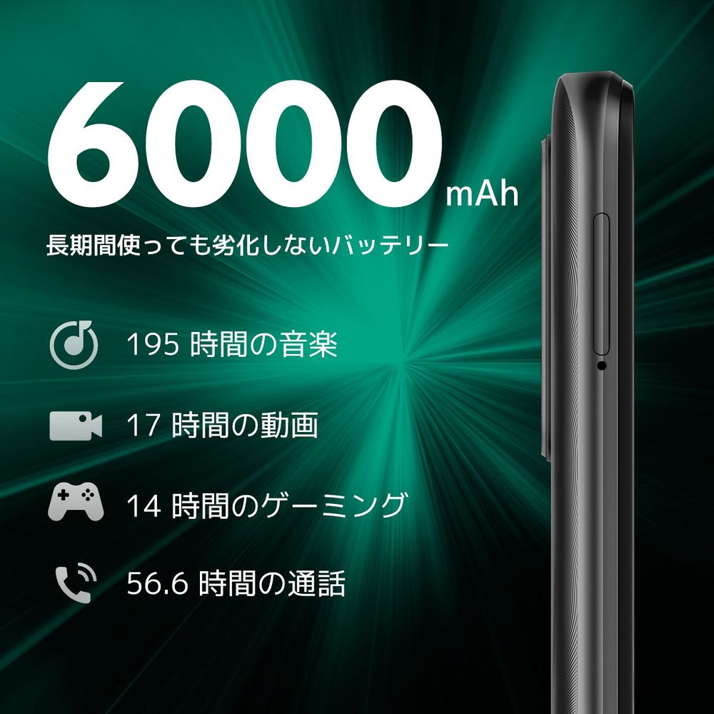 Xiaomi シャオミ Redmi 9T Carbon Gray カーボングレー 128GB 4,800万 