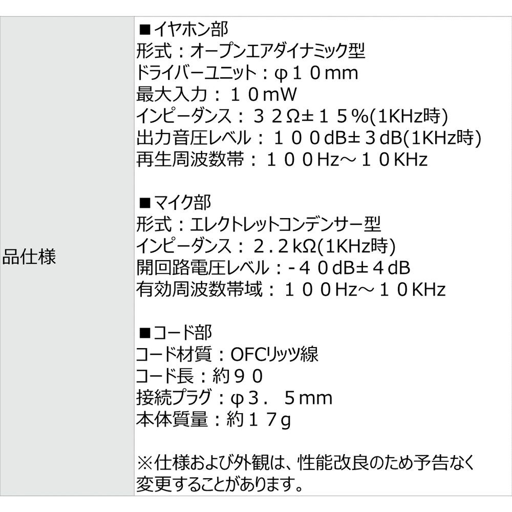 多摩電子工業 T6206 iPhone用モノラル巻き取りハンズフリー 0.9m ブラック | ヤマダウェブコム