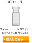 「持ち運びに便利」USBメモリー：フォーマットは、NTFSまたはexFATをご使用ください　購入はこちら