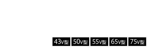 M550L series 4K液晶レグザ 43V型 50V型 55V型 65V型 75V型