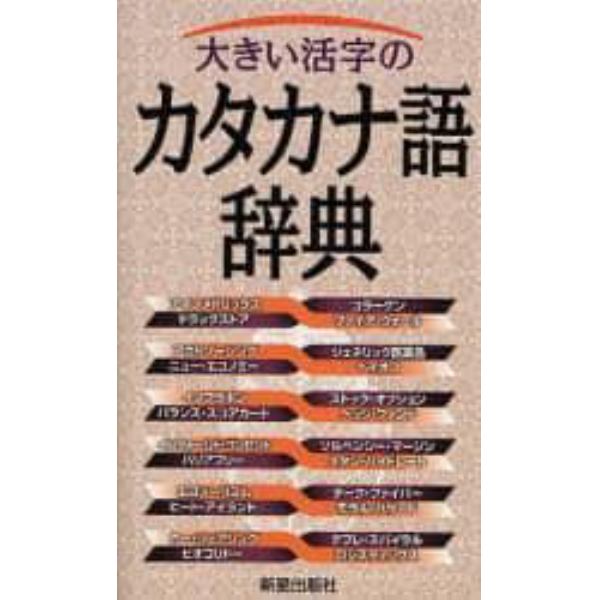 大きい活字のカタカナ語辞典