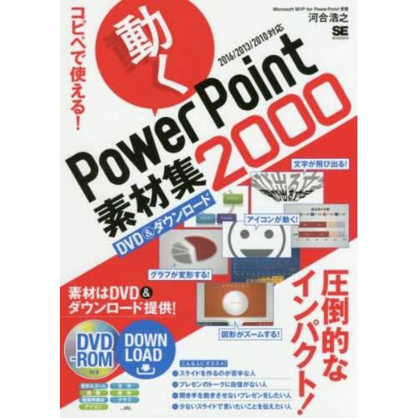 コピペで使える！動くＰｏｗｅｒＰｏｉｎｔ素材集２０００