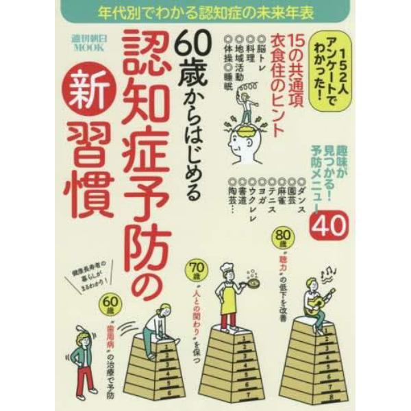 ６０歳からはじめる認知症予防の新習慣　趣味が見つかる！予防メニュー４０