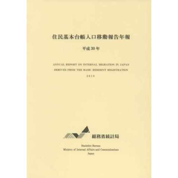 住民基本台帳人口移動報告年報　平成３０年